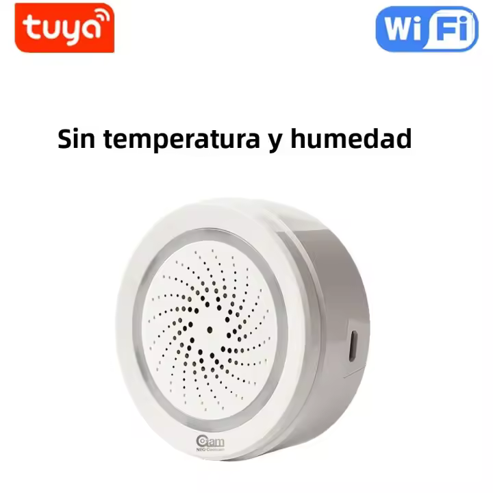 NEO Coolcam Sirena Inteligente Con Sensor De Temperatura Y Humedad Compatible Con Echo Google Home Asistente Tuya Wifi - 1