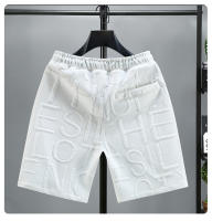 Nuevos Pantalones Cortos De Hombre Moda Knitted Cintura Elástica Cómoda Transpirable Talla Grande Estilo Casual Verano - details 9