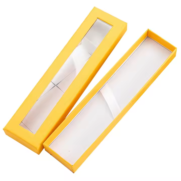 Exquisito Estuche Papel visible Pluma Transparente Estuche para Diario - 1