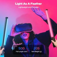 Ulanzi VL119 Varita de Luz LED RGB Profesional, 2500-9000K, 114 LED, Modos RGB/CCT/Escena, CRI≥95, 20 Efectos, Batería 2600mAh USB-C, 395LUX, Portátil y Ligera para Vlogs, Retratos, Bodas y Video - details 3