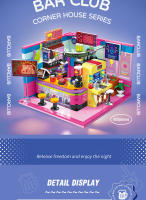 Mini Puzzle 3D De Calle Ciudad Con Café Tienda De Pelucas Y Salón De Belleza Bloques Creativos Para Decoración De Habitación Juguetes Para Niños Regalo De Cumpleaños Para Amigos - details 19