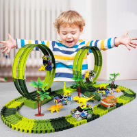 Coche De Dinosaurio Eléctrico Juguete Educativo Para Niños Con Vías Flexibles Y Pista De Climbaje Juguetes Interactivos Para Niños Mayores De 4 Años - details 3
