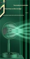 Ventilador pequeño, recargable, de larga duración, USB, telescópico, plegable, vertical, eléctrico, para exteriores, de pie - details 1
