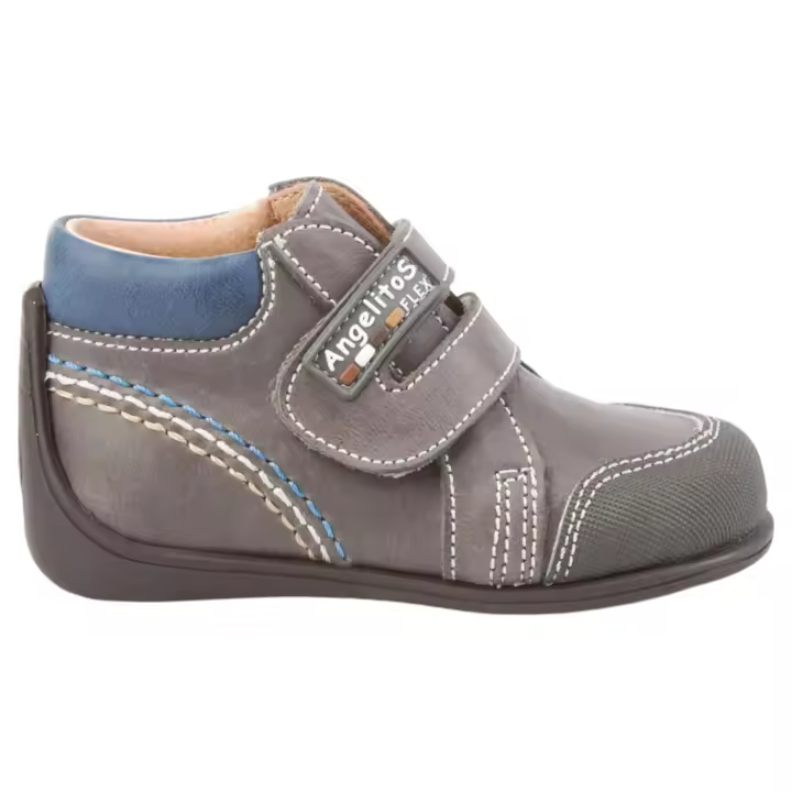 Angelitos 610 BOTA VELCRO Gris - 1