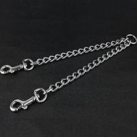 Correa Para Dos Perros De Acero Inoxidable Resistente Con Cadena De Seguridad Doble Para Caminar a Dos Perros Tamaño S/M/L/XL - details 3