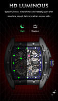 Reloj Mécanico LIGE Para Hombre Reloj De Pulsera De Lujo Negocios Cuadrado Correa De Silicona Resistente Al Agua 50M Moda Reloj Masculino Automático - details 3