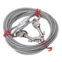 Cadena De Acero Inoxidable Para Perros 5mm*3m Resistente Y Duradera Con Anillos De Metal En Ambas Terminales Correa Para Mascotas - details 6