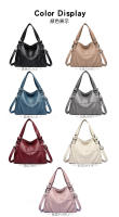 Bolso de mano de PU para mujer de moda, estilo europeo y americano, con costura, sencillo, de alta calidad, Grande. - details 13