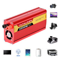 Inversor De Energía Portátil 600W/1500W/2000W/2500W DC 12V/24V a AC 110V/220V Enchufe Brasileño Para Coche Accesorios Automotrices - details 3