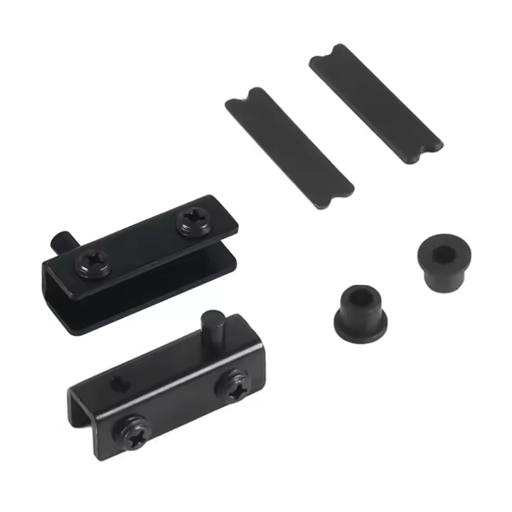Juego De Bisagras De Puerta De Vidrio En Acero Inoxidable Resistente Al Rusticidad Para Perilla De Rotación En Esquina - 1