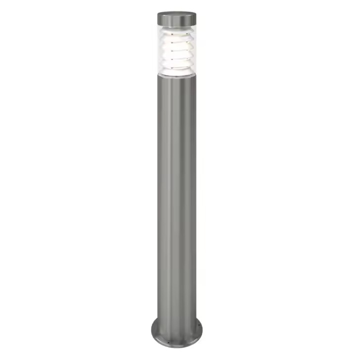 vidaXL Lámpara de poste de jardín acero inoxidable - 1