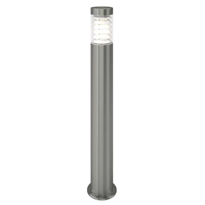vidaXL Lámpara de poste de jardín acero inoxidable - 1
