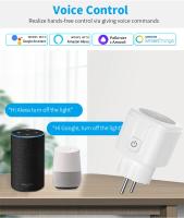 Enchufe Inteligente WiFi Tuya 16A Con Monitor De Energía Y Control Remoto Por App Y Voz Compatible Con Alexa Y Google Home Plataforma Europea - details 1