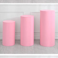 3Pcs Cubiertas Para Pedestal De Cilindro Para Decoración De Mesas De Postres Para Bodas Agradecimientos Cumpleaños Fiesta - details 4