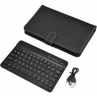 Teclado inalámbrico universal de Bluetooth, caso del Tirón con el tenedor, para los teléfonos móviles del IOS/Android, negro- - details 2