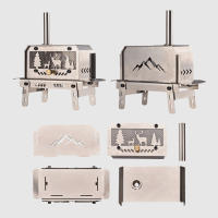 Estufa De Carbón Portátil Y Plegable Para Exteriores Acero Inoxidable Calentador De Fuego Desmontable Para Madera Decoración De Hogar Y Accesorios De Camping - details 7