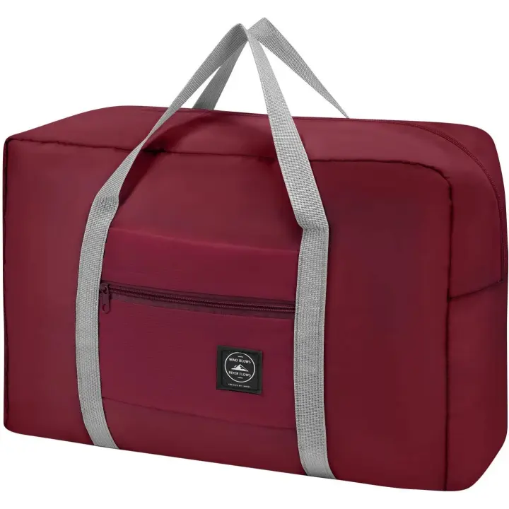 Bolsa de Viaje de Gran Capacidad, Bolsa de Gimnasio, Bolsa de Lona Impermeable Ligera de Tela Oxford - 1