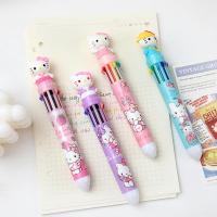 Nuevo Sanrio 18/36pcs Bolígrafo De Punto De Sombra 0.7mm Hello Kitty 10-colores Dibujo Animado Para Escritura Estudiantes Suministros Escolares Y Oficina - details 5