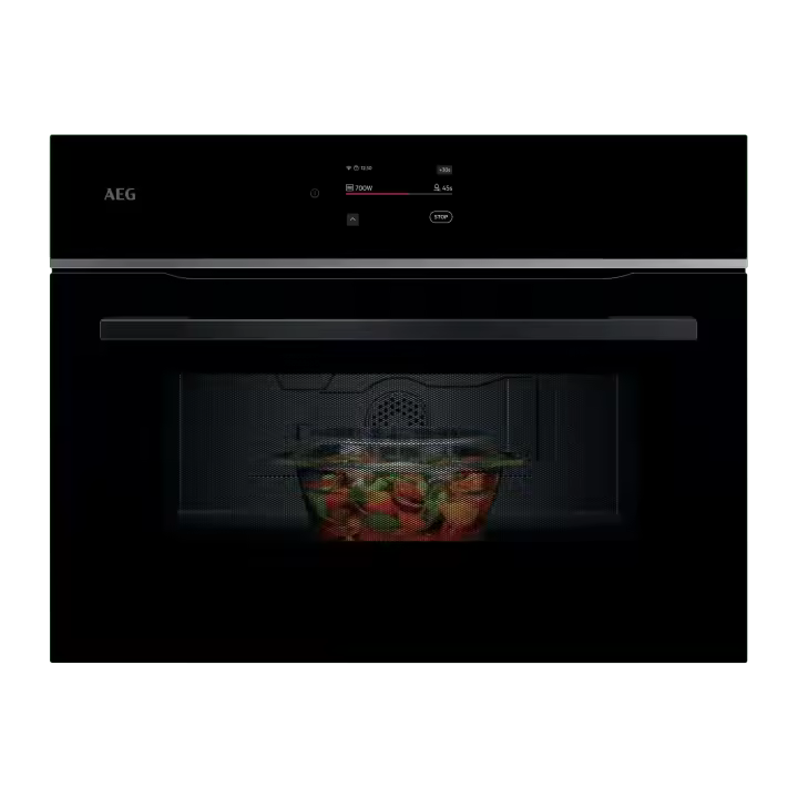 AEG - Horno compacto Serie 7000 MealAssist con Display CookSmart Touch 4,3 '', con WiFi - TM7NK721B - 1
