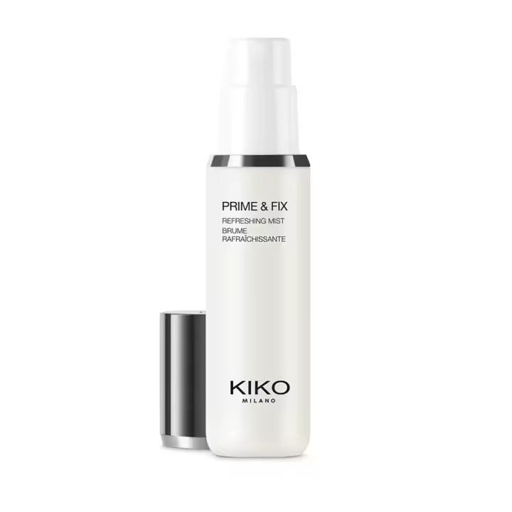 KIKO Milano Prime & Fix Refreshing Mist, Espray multifunción: prebase refrescante y fijador del maquillaje, dos en uno - 1