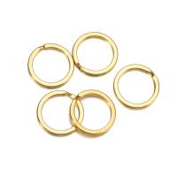 Lote De 10 Llaveros Redondos De Metal 25 28 30mm Color Oro Para DIY Joyería Findings Accesorios Conectores Llavero DIY Para Joyería - details 4