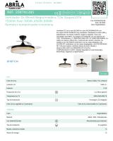 FABRILAMP PREMIUM Ventilador Dc Blondi Negro/madera  72w 3aspas 49/107d 7200lm 6velocidades Tres Luces 3000k,4500k,6000k, Remoto+temporizador+memoria TEMPORIZADOR 1/2/4/8 H, Control de aire verano o invierno Incluye 2 tijas y mandos calidad de confianza - details 2