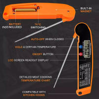 Termómetro Digital Plegable Para Cocina Con Puntas De Probar Para Carne Agua Leche BBQ Horno Herramienta De Cocina - details 3