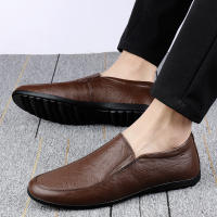 Zapatos Casuales Para Hombre Hechos a Mano Cuero Genuino Mocasines Comodidad Transpirables Para Exterior Talla Verdadera - details 2