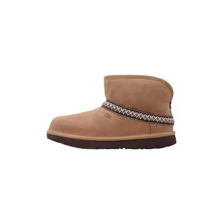 UGG Classic Mini Crescent Botín Plano Niña Cuero - 1