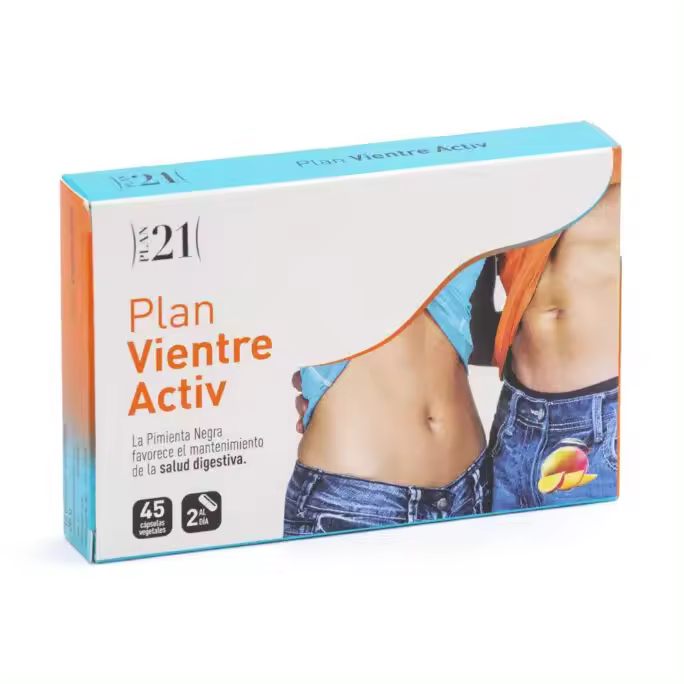 Plan vientre activ 45 cápsulas vegetales de plameca - 1