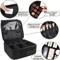 Bolso Cosmético De Viaje Con Partición Ajustable Caja De Almacenamiento Portátil De Maquillaje Bolsa De Almacenamiento Para Cosméticos Material Oxford - details 3