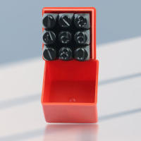 Juego De 9 Piezas De Estampadores Numéricos Metálicos Para Impresión En Metal Plástico Madera Y Cuero Números Digitales 0-8 - details 2