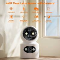 Cámara De Seguridad Inalámbrica Wifi 4MP Para Monitoreo De Bebés Con Detección De Movimiento PIR Batería Integrada De 4000mAh Vigilancia CAM - details 0