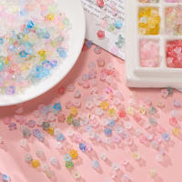 50Pcs/lot Gradiente De Flores Abalorios De Acrílico Para DIY Encantos Pulseras Joyería Hechas Capas Accesorios Enlaces - details 5