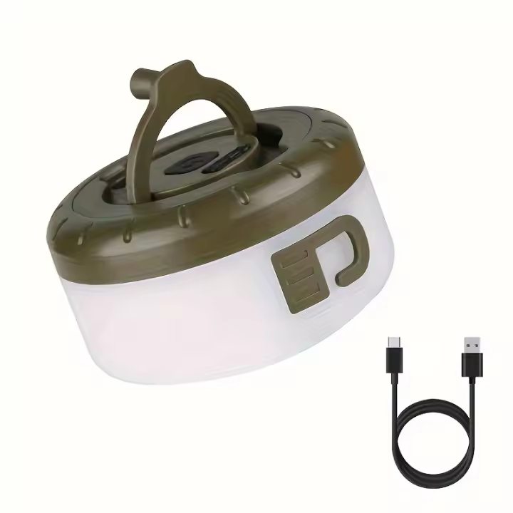 Luz de la secuencia que acampa, luz recargable de la secuencia del USB 2-en-1, luz que acampa portátil, luz resistente de la secuencia de la tienda, conveniente para el senderismo al aire libre que acampa y la decoración del jardín - 1