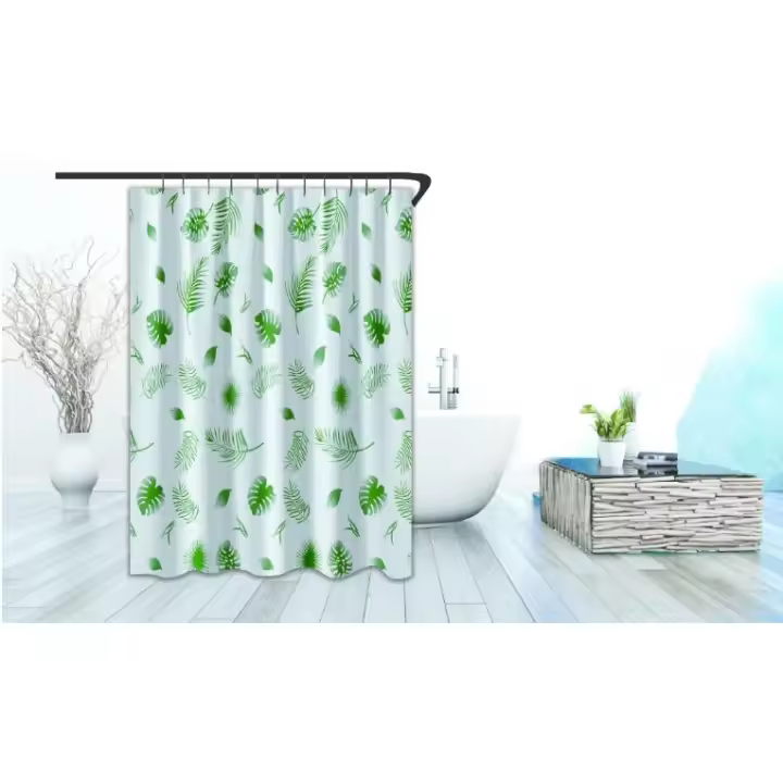 Cortina de ducha de material PEVA con dibujos variable, 1 panel.tela impermeable, 180x180cm,cortina de partición gruesa a prueba de moho, cortina decorativa de baño, 1 paquete - 1
