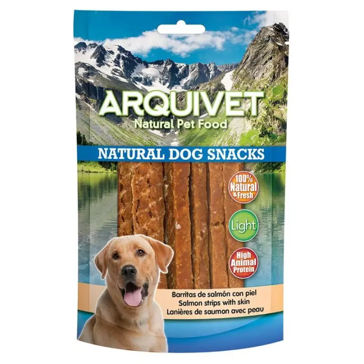 Arquivet Snack Natural Light En Barritas De Salmón Con Piel 100 Gr - 1