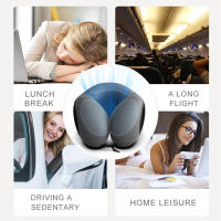 Almohada De Cuello Multifuncional En Forma De U De Espuma Suave De Rebound Lento Para Descanso Viaje Salud Cervical Masaje Almohadas De Tamaño Mediano Material Algodón 100% Relleno De Espuma De Memoria - details 19
