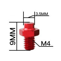 Juego De 10 Tornillos Para Pedales De Bicicleta De Aluminio Aleación MTB Tornillos De Pies De Bicicleta Tornillos De Botella De Agua De Bicicleta 10pcs Color Negro/Oro/Rojo - details 3