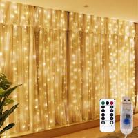 Guirnalda De Luces LED Para Cortina USB Con Control Remoto Decoración De Navidad Y Bodas Para Habitaciones Y Salones - details 3