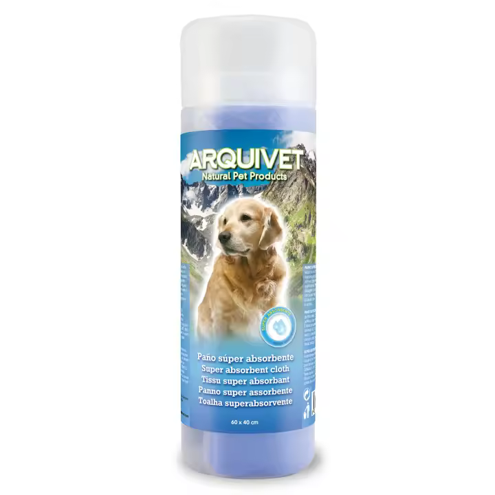 Towel paño super absorvente (60 x 40 cm) para perros - Ideal para secar a tu mascota después de un baño - 1