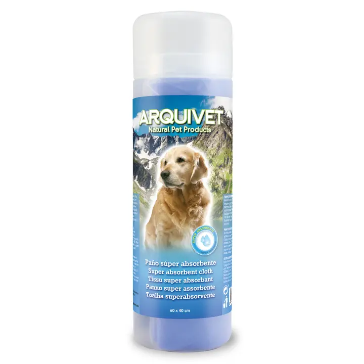 Towel paño super absorvente (60 x 40 cm) para perros - Ideal para secar a tu mascota después de un baño - 1