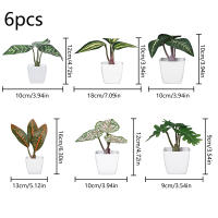 1SET De Plantas Simuladas En Maceta Para Decoración De Oficina Comercial Sala De Estar Estudio Courtyard Decoración Del Hogar Adecuado Para Mesas De Trabajo Y Espacios Comunes - details 7