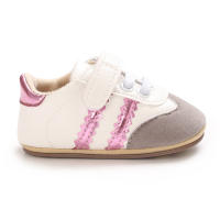 Zapatos De Caminar Para Bebés 0-18 Meses Con Solapa De Goma Suave Y Material De Cuero PU Cómodos Y Versátiles Con Patrón Rayado - details 15