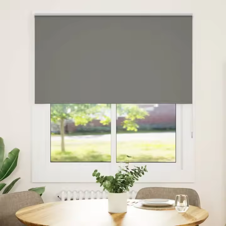 Estor Enrollable Opaco gris 140x175 cm Tela Ancho 136,6 cm - 1
