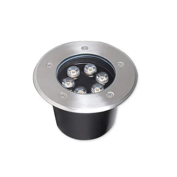Foco para exteriores para césped, foco para árbol, foco empotrado para escalones de esquina, resistente al agua, 9w, luz blanca/cálida, 120mm, 1 ud. - 1