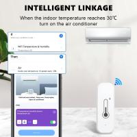 Sensor Inteligente De Temperatura Y Humedad Tuya Wifi Para Interior Compatible Con Smart Life APP Y Alexa Google Home Batería Recargable - details 3