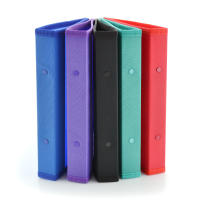 Carpeta Archivadora  - Tamaño A5 - de 2 Anillas Metálicas de 2cm  Bordes Reforzados en Tela a Juego y Bolsillo Interior, 5PP - Tamaño A5  / Cuartilla - 100% ECO by Office Box - details 1