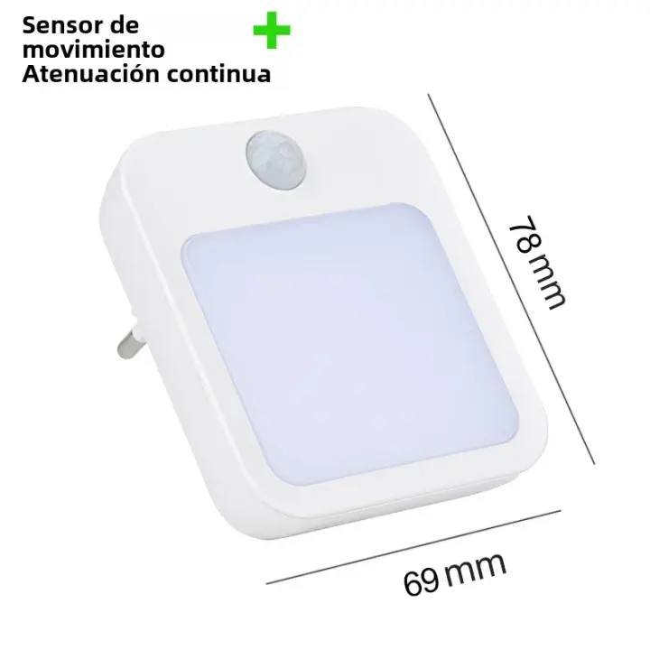 Lámpara Nocturna Con Sensor De Movimiento LED EU Enchufe Luz De Noche Para Niños Lámpara De Mesa Para El Dormitorio Sin Pilas - 1