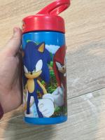 Botella de agua deportiva con pajita y asa Sonic de 410ml - details 3